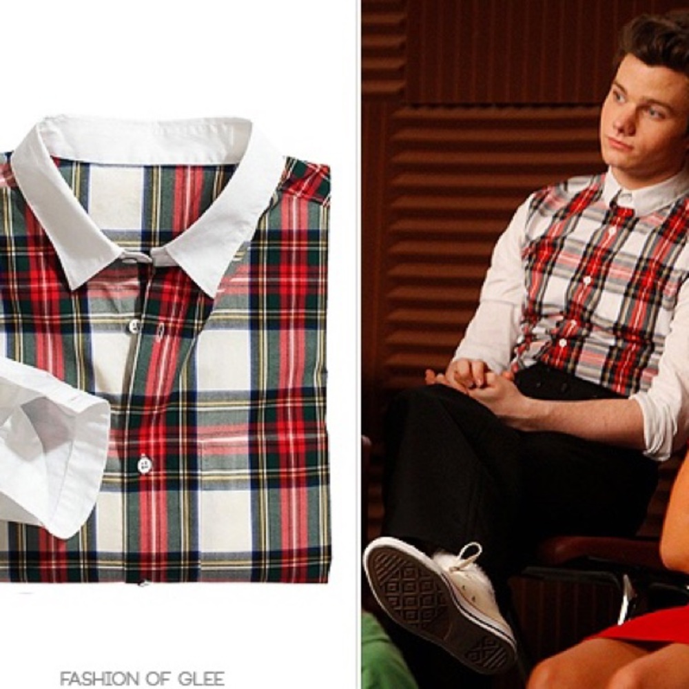 H&M Tartan Front Button Shirt